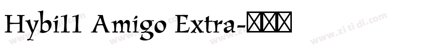 Hybi11 Amigo Extra字体转换